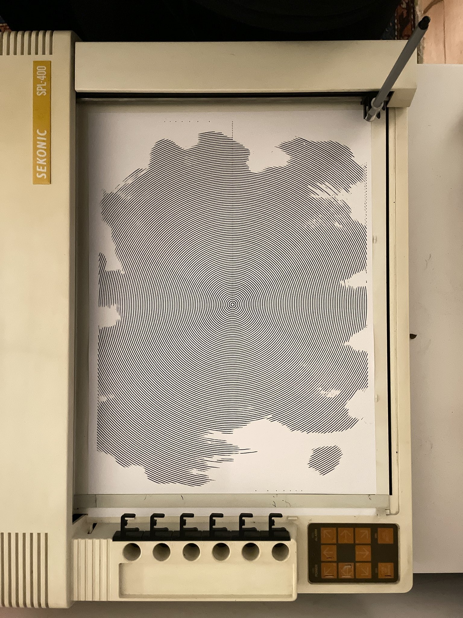 Plotter in action